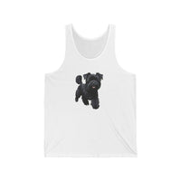 Affenspinscher Unisex Jersey Tank Top: Celebrate Your Monkey Dog Love