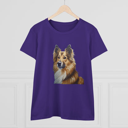 Icelandic Sheepdog Women's Midweight Cotton Tee