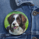 Curly-Coated Retriever Meal Pinback Button