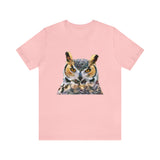 Great Horned Owl 'Hooty' - Unisex Jersey Short Sleeve Tee