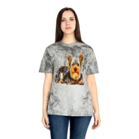 Yorkshire Terrier Unisex Ringspun Cotton Color Blast T-Shirt by DoggyLips™