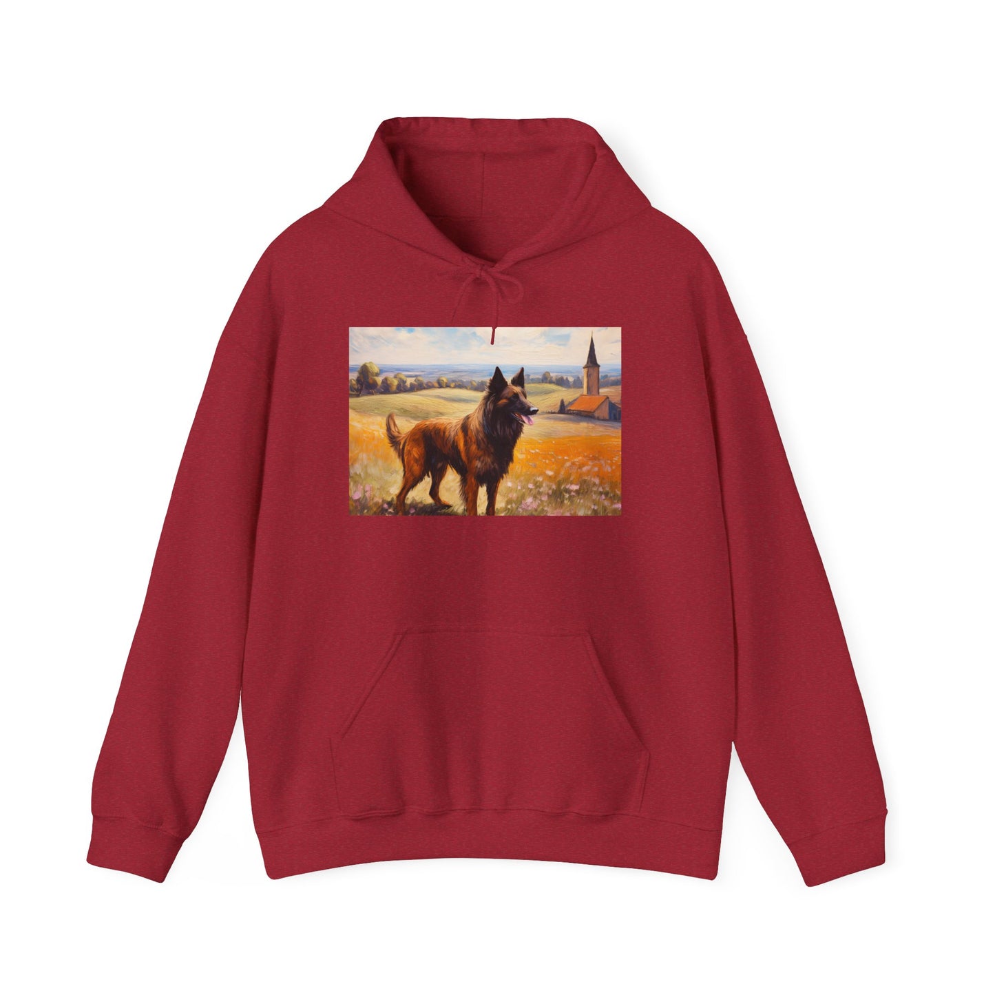 Belgian Tervuren Unisex 50/50 Hooded Sweatshirt