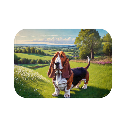 Basset Hound Bathroom Rug Mat – Where Art Meets Comfort