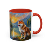 Shiba Inu - Ceramic Accent Coffee Mug - 2 Sizes