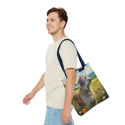 Irish Wolfhound Polyester Tote Bag (AOP)