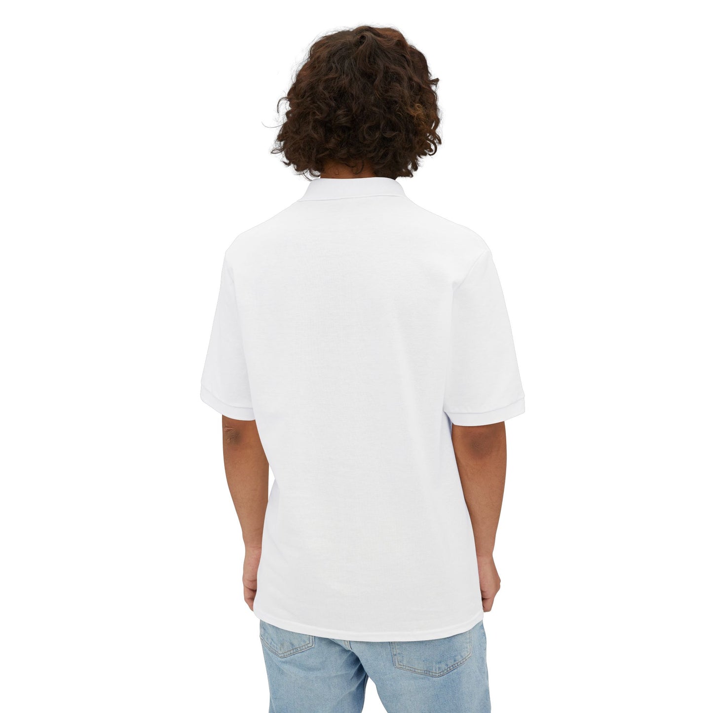 American Eskimo - Men's Piqué Polo Shirt: Timeless Elegance