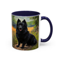 Schipperke  Accent Coffee Mug - 2 sizes  -  Perfect Gift for Dog Lovers