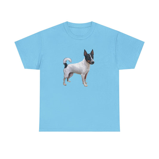 Japanese Terrier Cute Dog Unisex Heavy Cotton Tee for Animal Lovers
