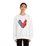 Rooster 'Craw' Unisex 50/50 Crewneck Sweatshirt