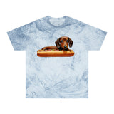 Dachshund  --  Weiner Dog  --  Unisex Relaxed Fit Color Blast T-Shirt