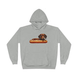 Dachshund 'Weiner Dog' Unisex Fleece Lined Pullover Hoodie Sweatshirt