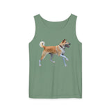 Korean Jindo Unisex Relaxed Fit Garment-Dyed Tank Top