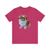 Pekingese Puppy Unisex Jersey Short Sleeve Tee