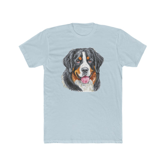 Bernese Mountain Dog #2 Men's Fitted Cotton Crew Tee