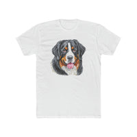 Bernese Mountain Dog #2 Men's FItted Cotton Crew Tee