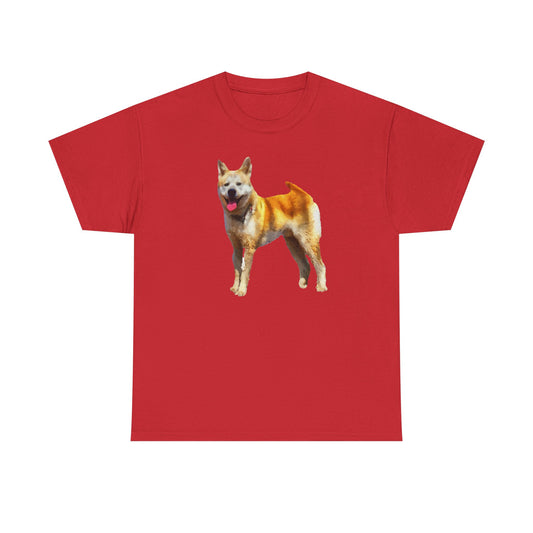 Akita Unisex Heavy Cotton Tee - An Artful Statement of Style