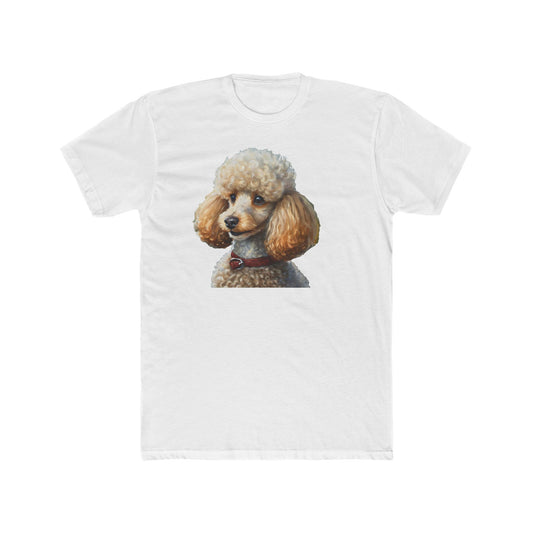 Standard Poodle. -  Men's Fitted Cotton Crew Tee