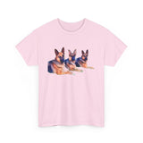 German Shepherd Trio Unisex Heavy Cotton Tee