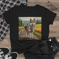 Czechoslovakian Vlcak 'Wolfdog' Women's Midweight Cotton Tee