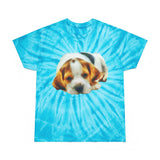 English Foxhound 'Sasha' Unisex Cotton Tie-Dye Tee, Cyclone