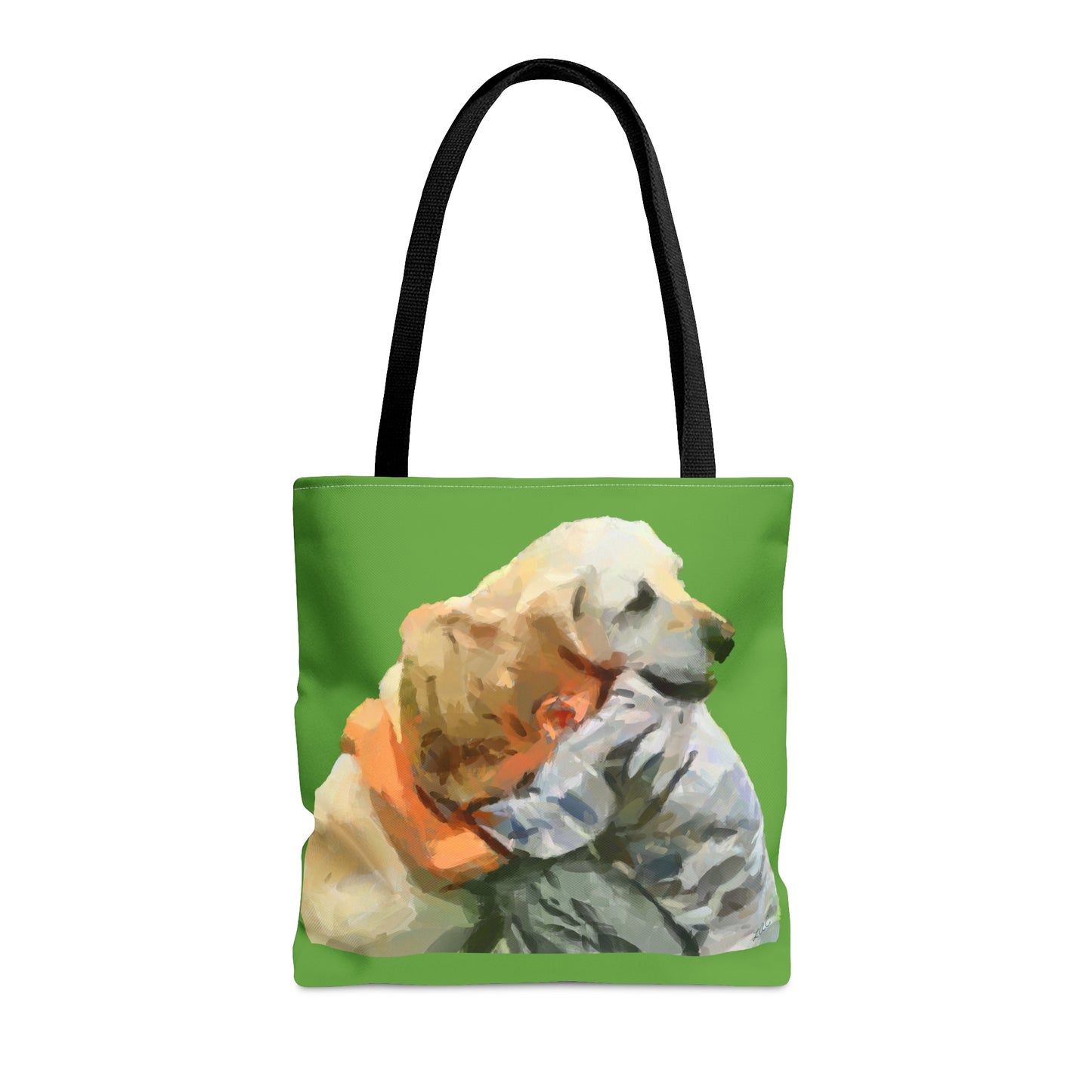 Yellow Lab and Child  -  Tote Bag