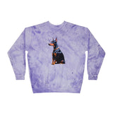 Doberman Pinscher #2 Unisex Color Blast Crewneck Sweatshirt