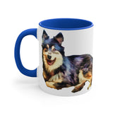 Finnish Lapphund - Accent - Ceramic Coffee Mug, 11oz