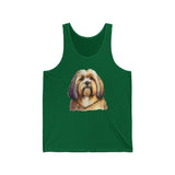 Lhasa Apso Unisex Jersey Tank