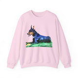 Doberman Pinscher Unisex 50/50 Crewneck Sweatshirt