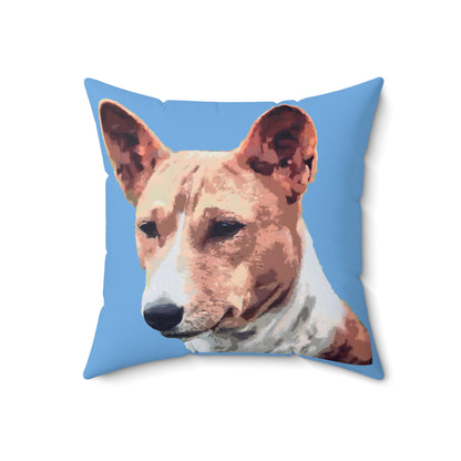 Basenji Spun Polyester Throw Pillow: Yodel of Comfort