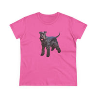 Kerry Blue Terrier Women's Midweight Cotton Tee