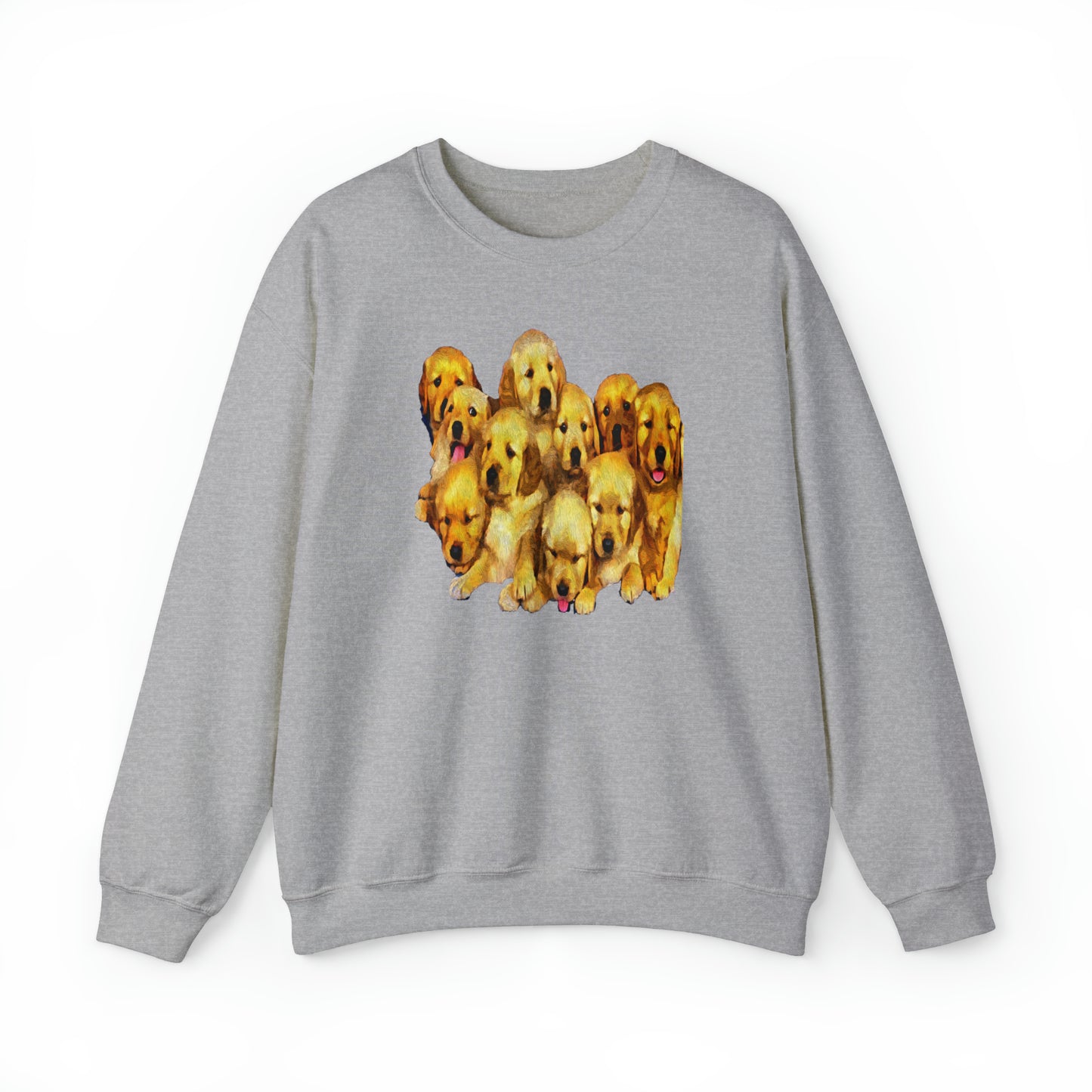 Golden Retriever Puppies Unisex Crewneck Sweatshirt