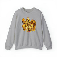 Golden Retriever Puppies Unisex 50/50 Crewneck Sweatshirt