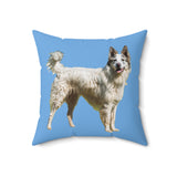 Pyrenean Shepherd   -  Spun Polyester Square Throw Pillow