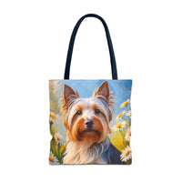 Silky Terrier Polyester Tote Bag (AOP)