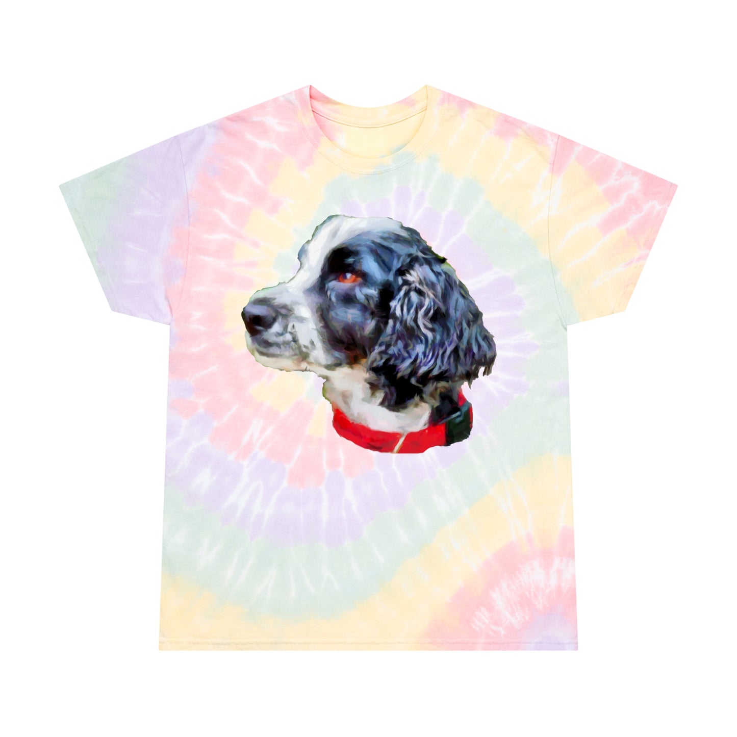 English Cocker Spaniel 'Tango' Classic Cotton Tie-Dye Tee, Spiral