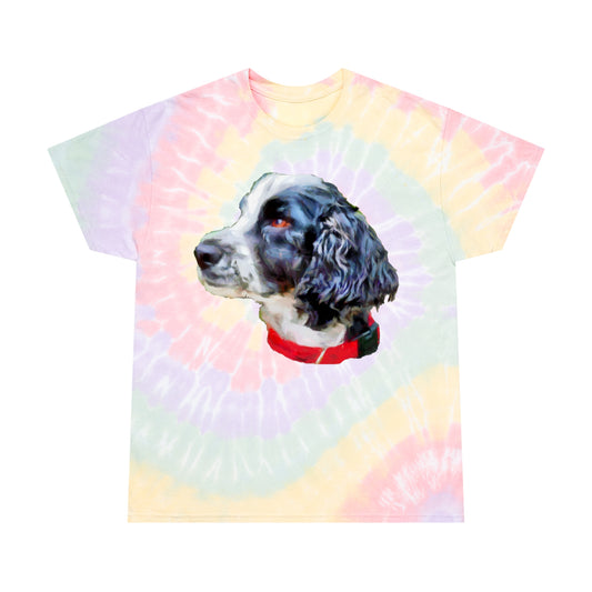 English Cocker Spaniel 'Tango' Classic Cotton Tie-Dye Tee, Spiral