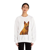 Red Heeler - Australian Cattle Dog. - Unisex 50/50 Blend Crewneck Sweatshirt