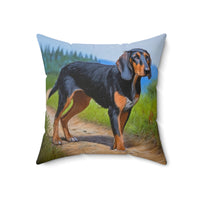 Transylvanian Scent Hound Spun Polyester Throw Pillow