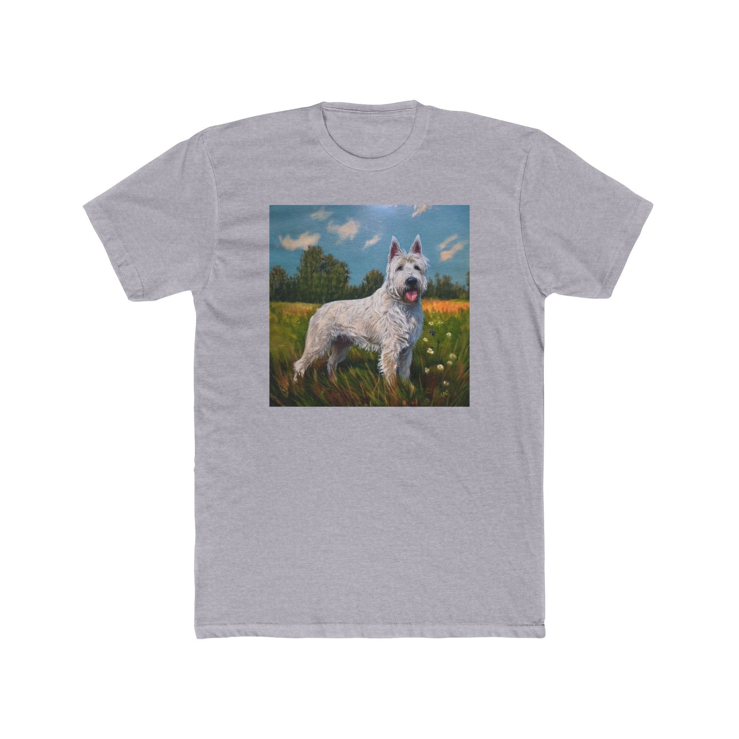 Bouvier des Ardennes Men's Fitted Cotton Crew Tee