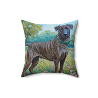 Treeing Tennessee Brindle Spun Polyester Throw Pillow