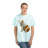 English Bulldog 'Bugsy' - Unisex Tie-Dye Tee, Cyclone