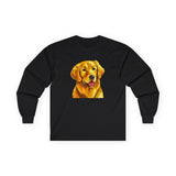 Golden Retriever 'Beau' Unisex Cotton Long Sleeve Tee