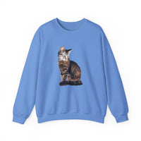 Cat 'Teris of Tinos' Unisex 50/50 Crewneck Sweatshirt