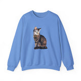 Cat 'Teris of Tinos' Unisex 50/50 Crewneck Sweatshirt