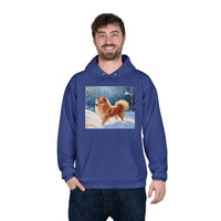 Finnish Spitz - Unisex Fleece Lined Pullover Hoodie Sweatshirt