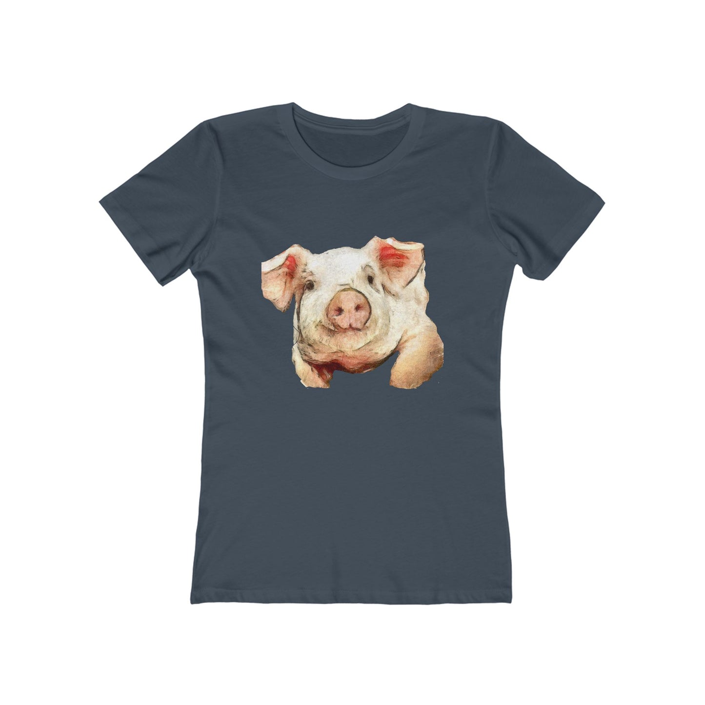 Pig 'Petunia'  Women's Slim Fit Ringspun Cotton T-Shirt