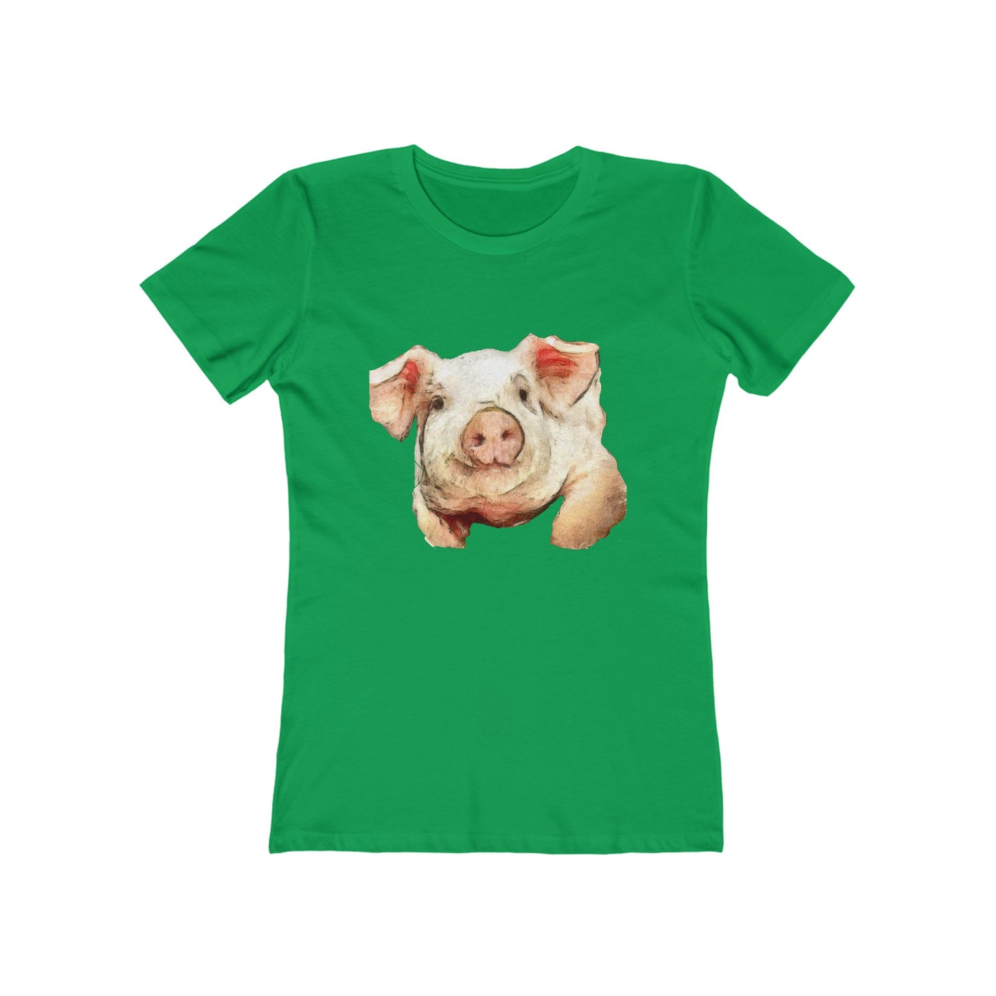 Pig 'Petunia'  Women's Slim Fit Ringspun Cotton T-Shirt