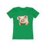 Pig 'Petunia'  Women's Slim Fit Ringspun Cotton T-Shirt