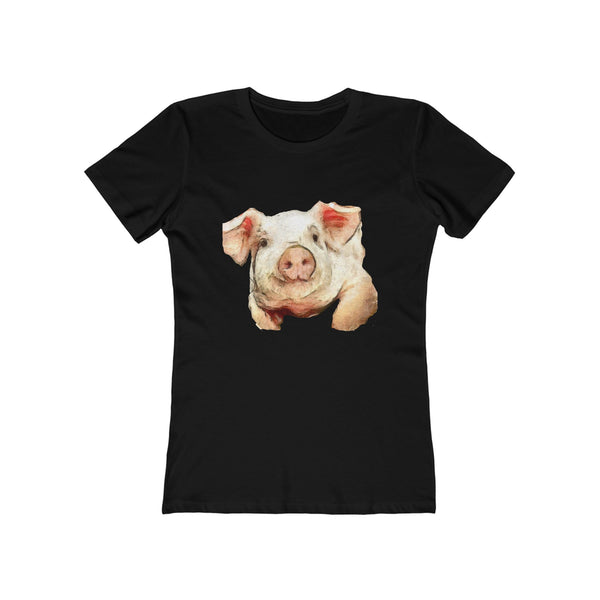 Pig 'Petunia'  Women's Slim Fit Ringspun Cotton T-Shirt
